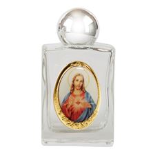 SACRED HEART HOLY WATER BOTTLE (GLASS)